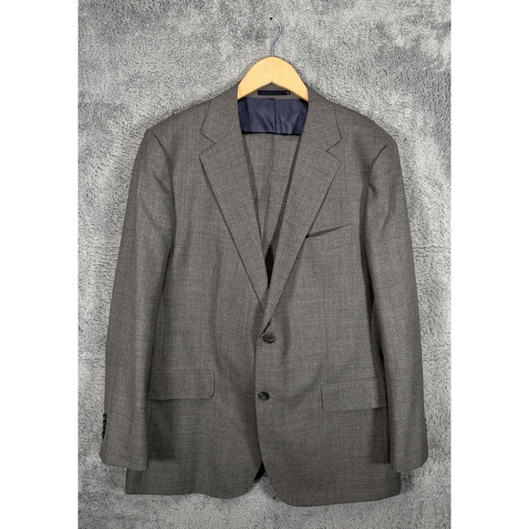 Suit Supply 2 Piece Suit 44R Slim Fit 40x30 Gray Wool Vitale Barberis Canonico